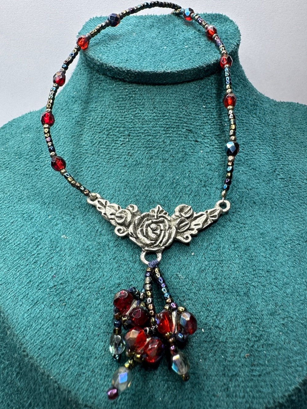 Fairycore Designer RF Rose Pendant Necklace - Picture 6 of 7